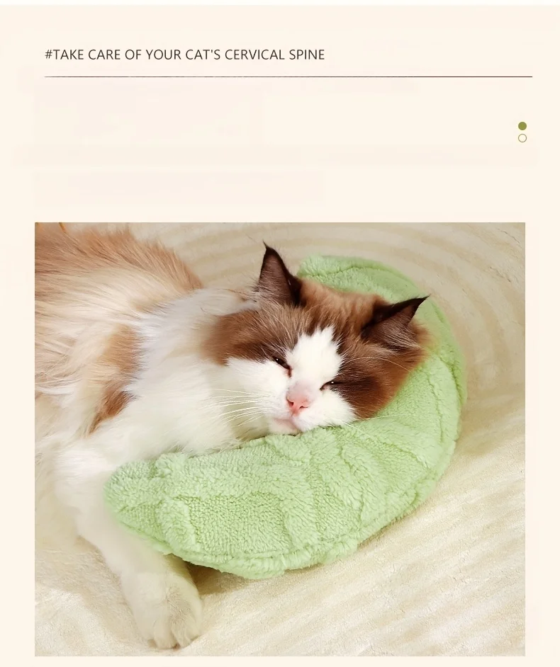 Katzen-Mondkissen, Superweiches Plüsch-Halbkissen, Haustier-Spielzeug, Katzen-Schlafkissen, Universalmatte für Hunde, Haustierzubehör – Detail 6