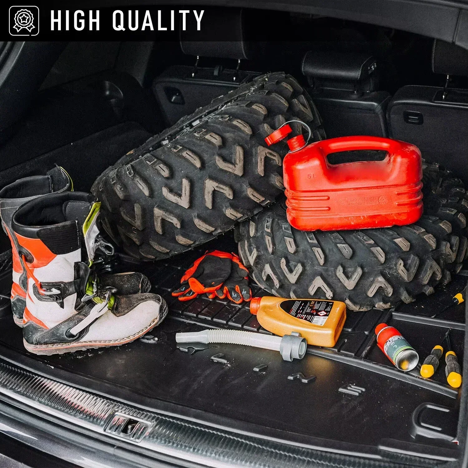 Car Mats For Wey 05 Mocha Coffee 01 2021 2022 2023 2024 TPE Material Anti-slip Water Proof Cargo Tray Trunk Mat Auto Accessories