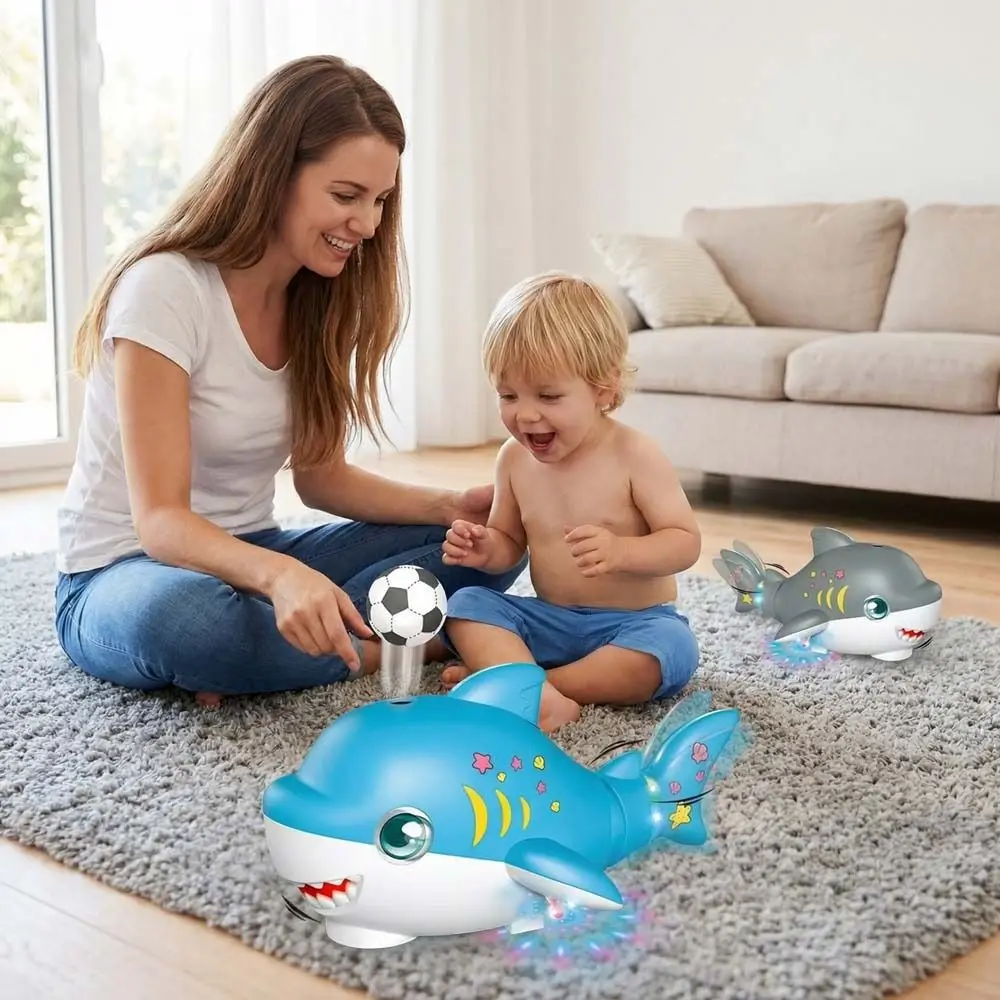 

Whale Floating Ball Blowing Toy Portable Mini Electric Swivel Shark Toy Cute Cartoon Sensory Baby Toy Kids/Toddler
