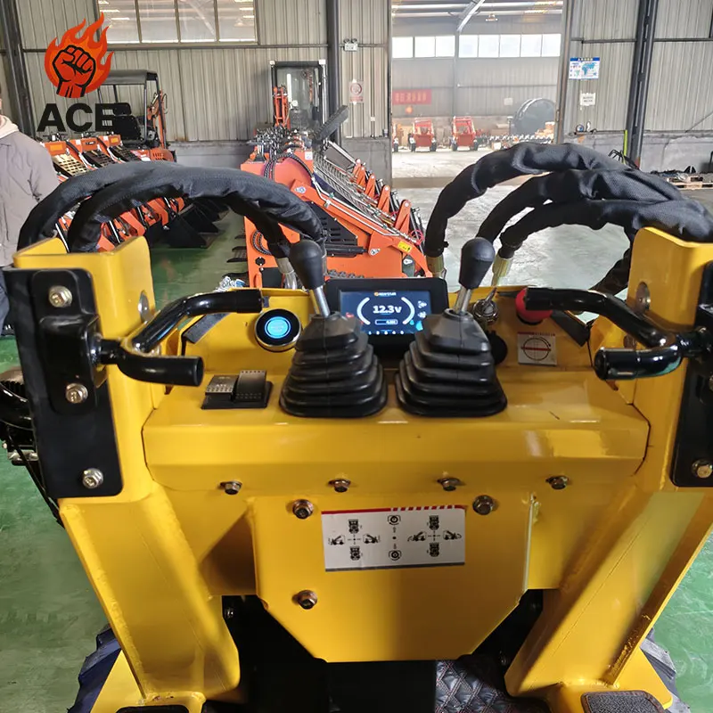 Frete grátis mini carregadeira barata skid steer EPA Diesel Mini carregadeira de rodas cor personalizada mini skid steer com cortador de grama