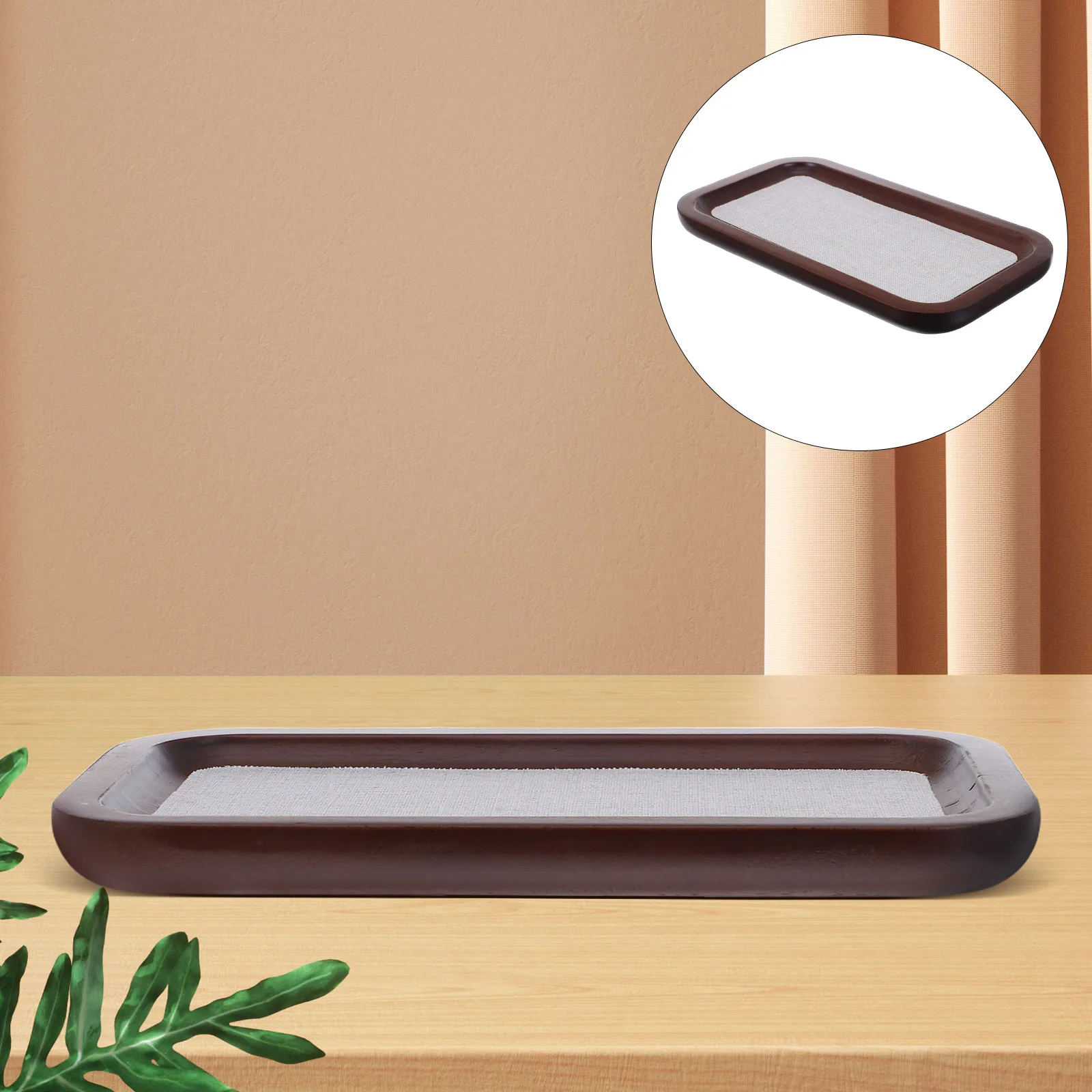 

Деревянный поднос для демонстрации ювелирных изделий, прочный органайзер, кольца, серьги, ожерелья, браслеты, плоская тарелка для хранения, легко чистится