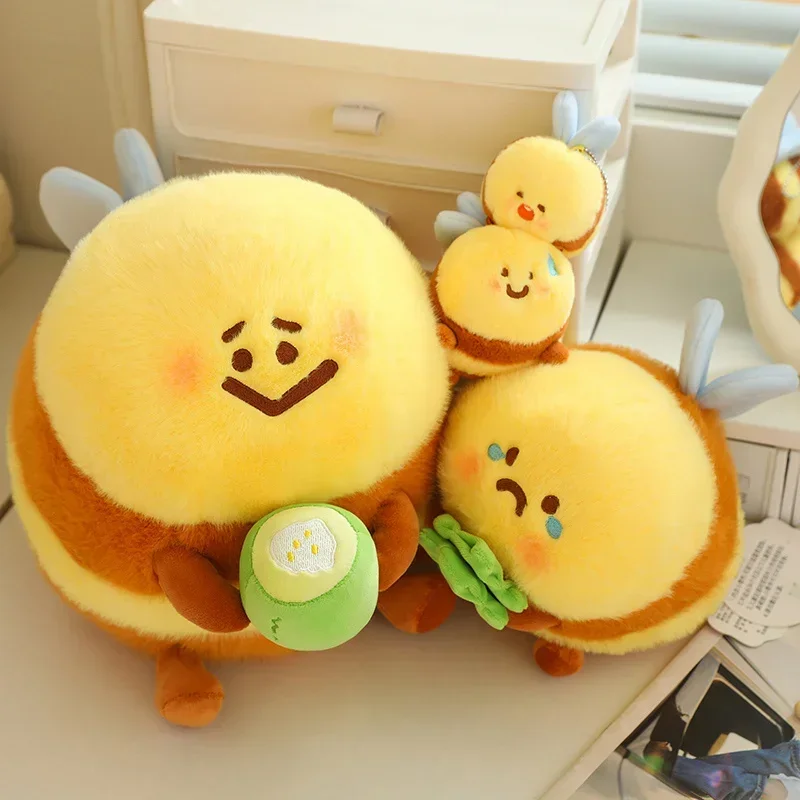 28/22/20CM Cartoon Bee Stuffed Plush Doll Toy Girl Gift Cute Animal Bee Expression Pillow Cushion Plush Toy for Child Home Decor