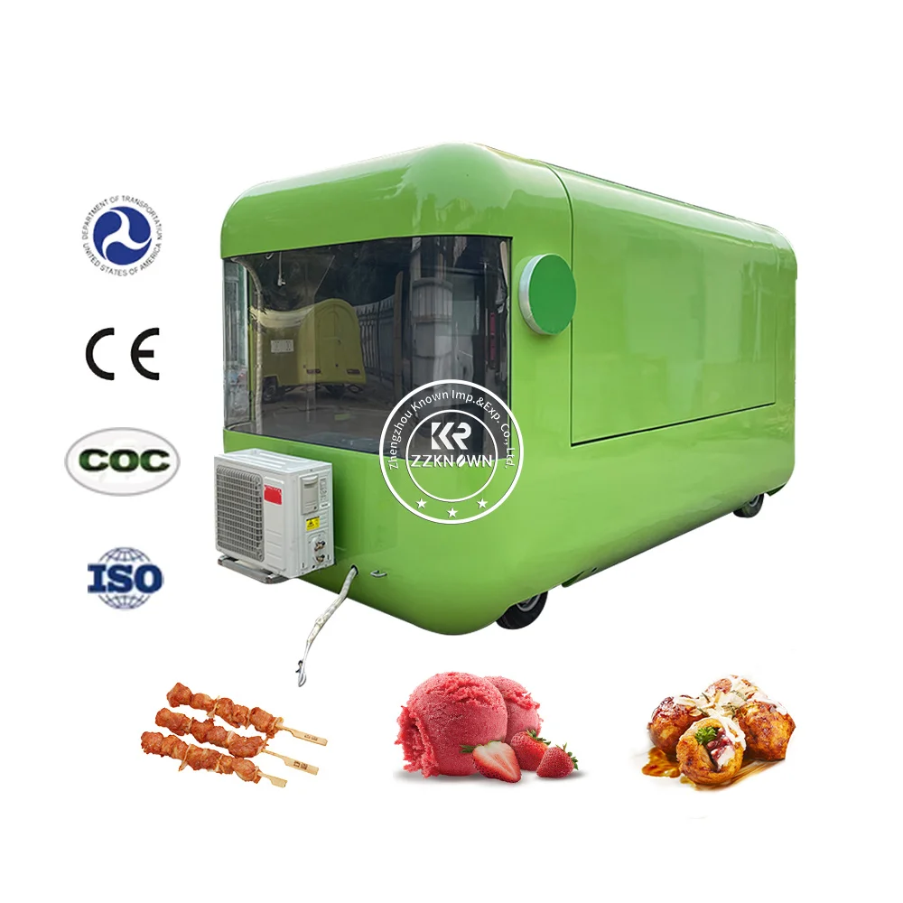 Wholesale Price Fried Chicken Food Carts And Food Trailers Food Shop 4m Manufacturer