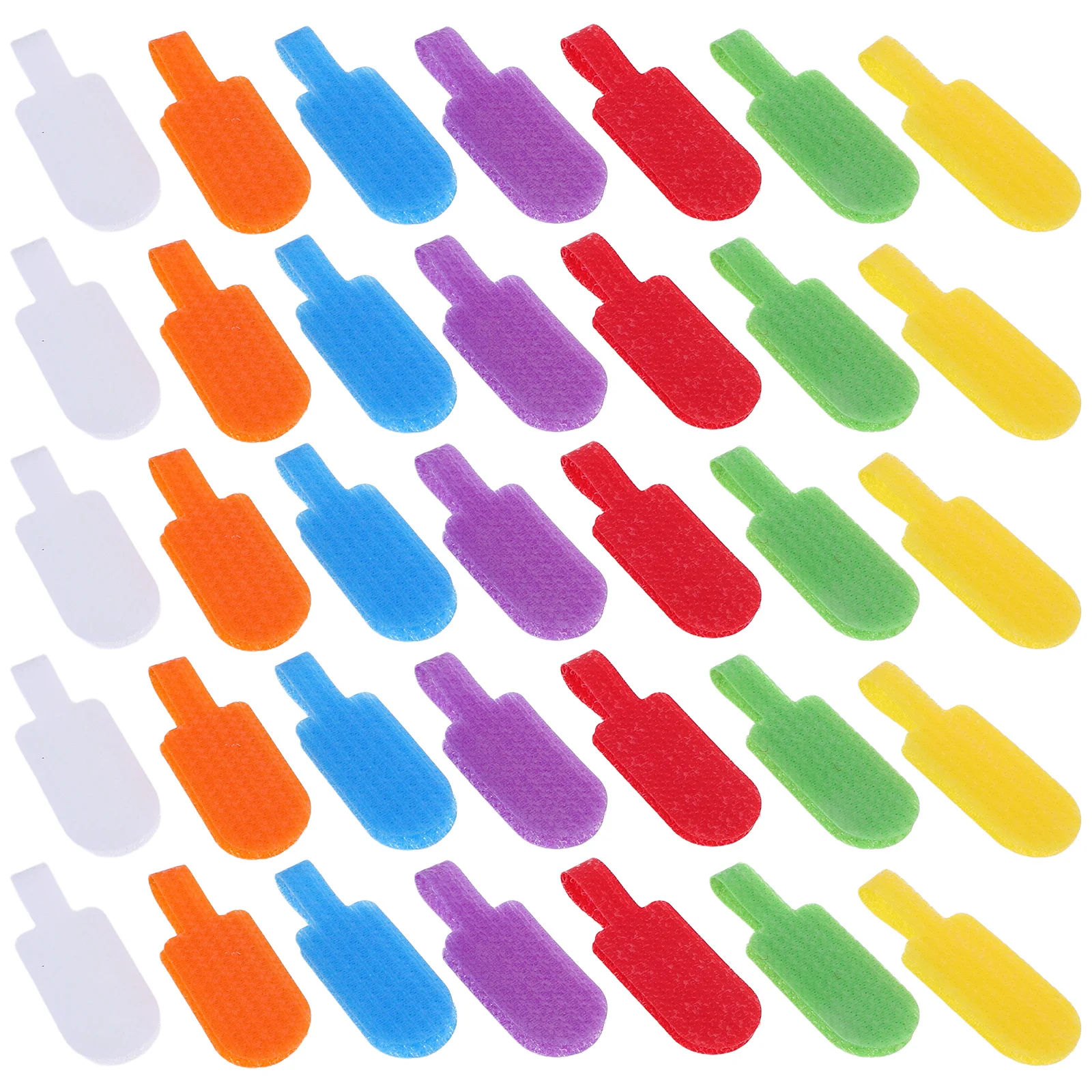 

40Pcs Cable Labels Multi-Color Writable Cable Tags Cord Label Identifiers for Office Use Cord Tag Labels