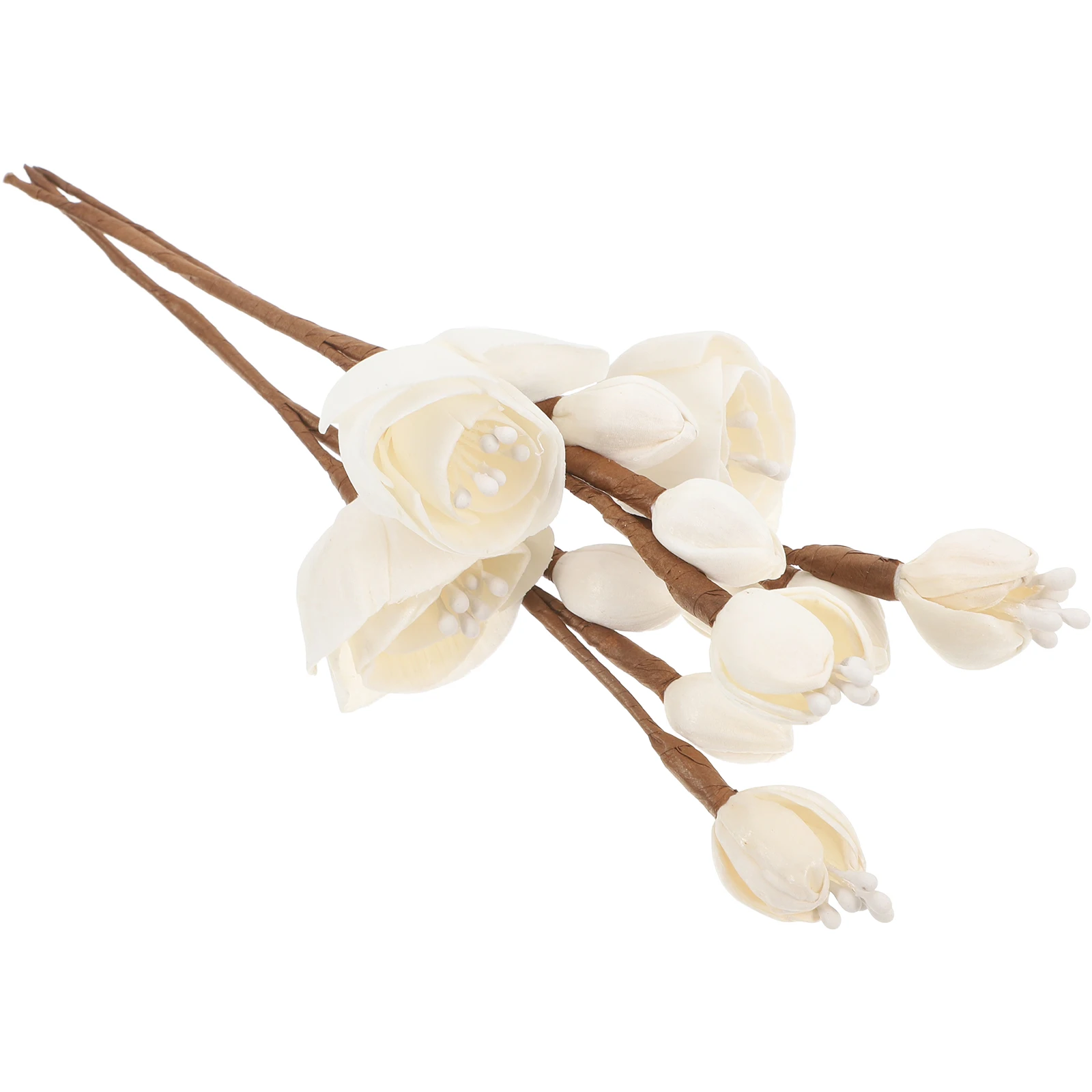 

3 Pcs Fragrance Diffuser Sticks Aroma Flower Rice Paper Home Decor Bathroom Bedroom Office Simulated Flowers Refill Plants