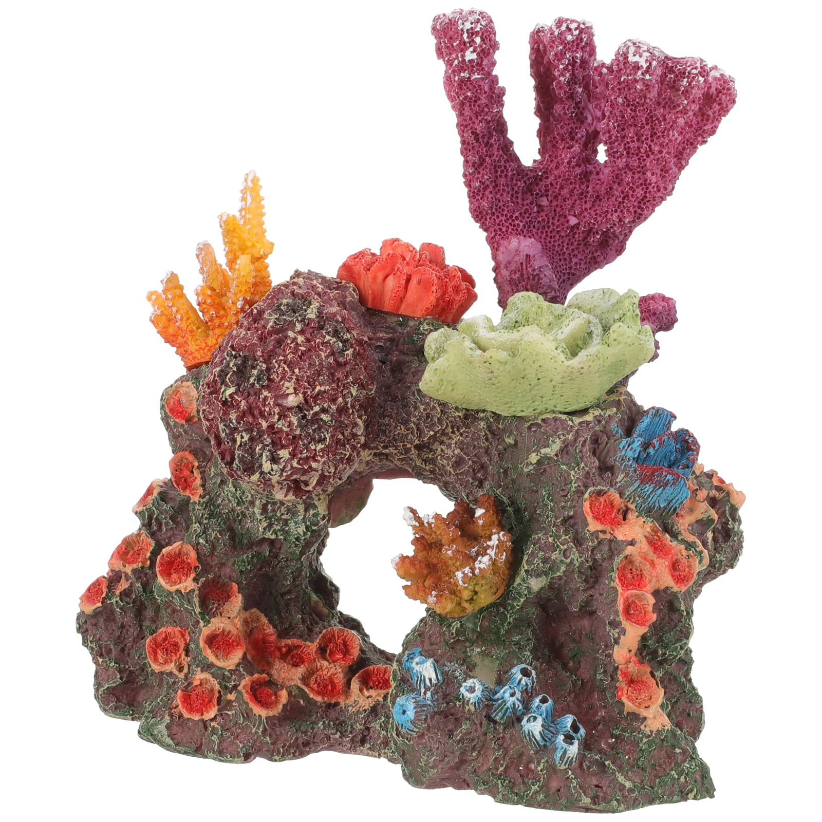 

Artificial Coral Reef Aquarium Decoration Resin Fish Tank Ornament Fake Coral Reef Decor Desktop Aquarium Accessories