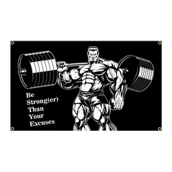 Bandera gimnasio fitness para decoración corporal y ejercicio