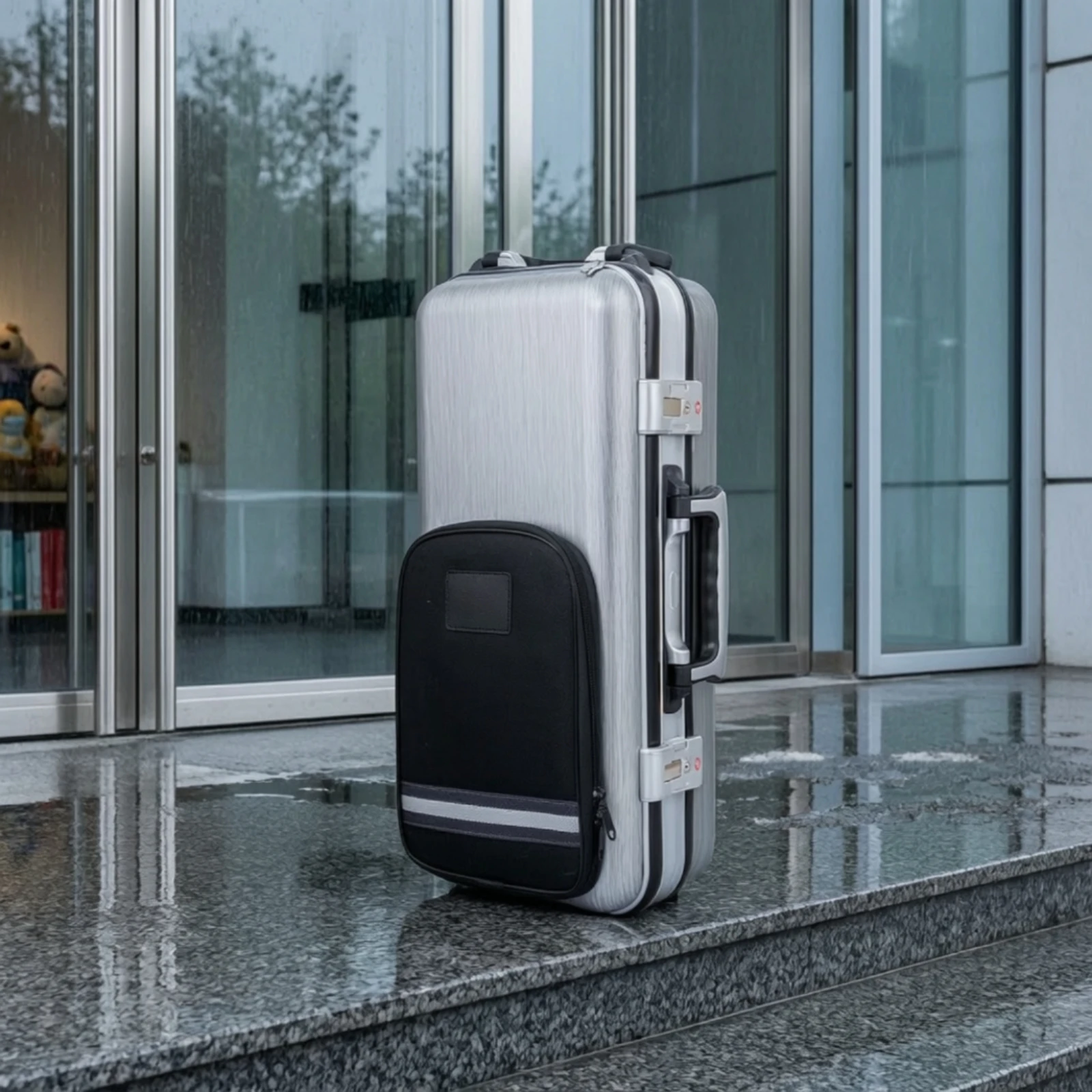 Instrument Case with Backpack Straps Lockable Hard-Shell Instrument Case Shoulder Strap Sturdy Carrying System Sturdy