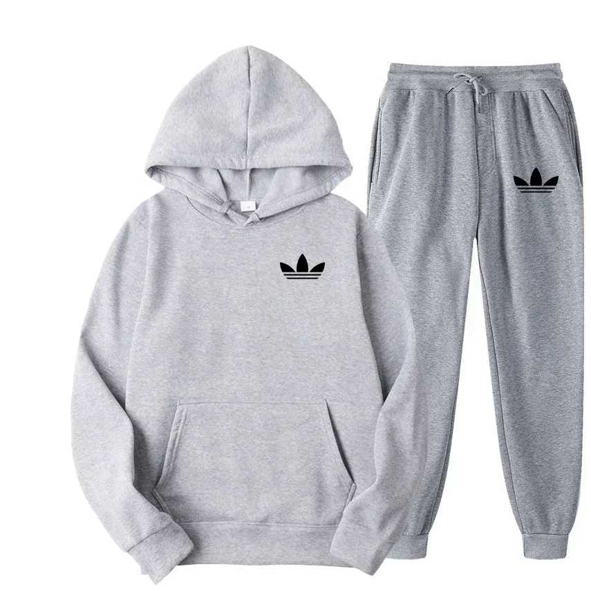 2025 New Men's Fashion Casual Tracksuits Outdoor Jogging Hooded Sets Sports Luxury Hoodie + Pants Suit Clothing