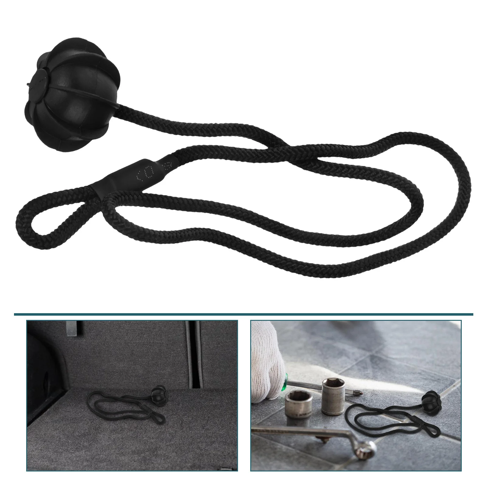 

1 Set Of Heavy Duty Rear Trunk Parcel Shelf String Nylon Fixing Cord Clamps For Car Trunk Storage Stable Rear Parcel Shelf Strap