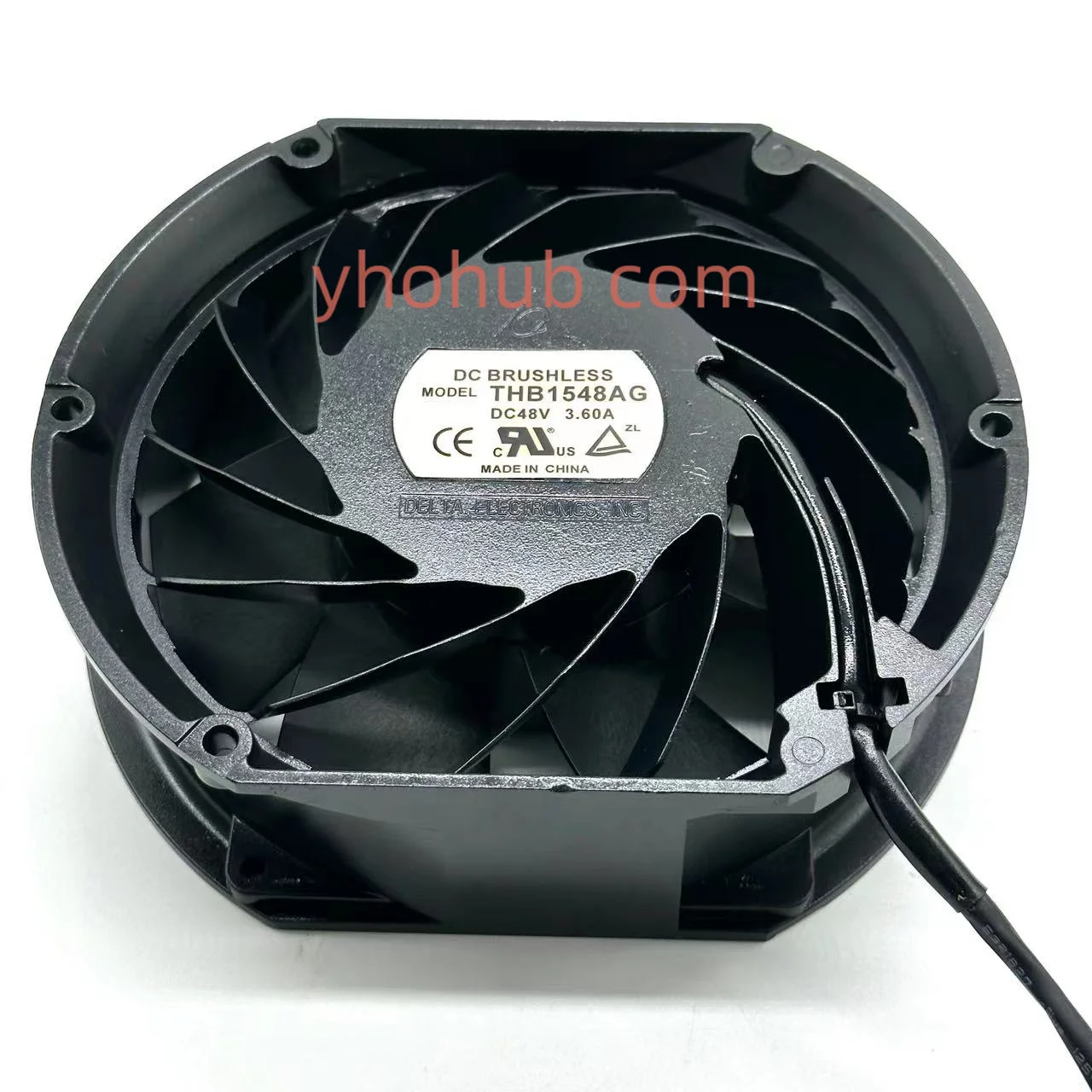 Ventilador de refrigeração do servidor 3-Wire Delta Electronics, THB1548AG, DC, 48V, 3.6A, 170x150x50mm