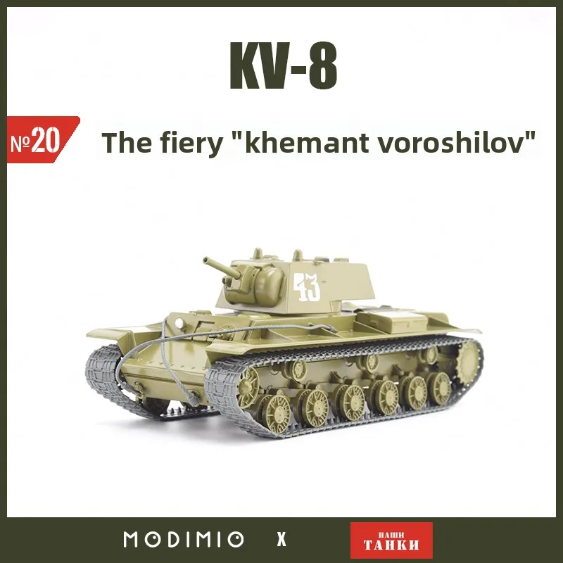 soviet-kv-8-heavy-tank-alloy-model-1-43-accurate-simulation-static-display-military-model-nt020