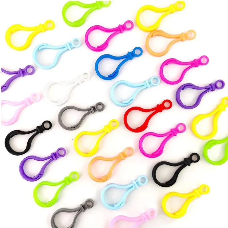 Plastic Colored Light Bulb Buckle DIY Jewelry Keychain Accessories Acrylic Candy Colored Gourd Buckle Doll Pendant Loom