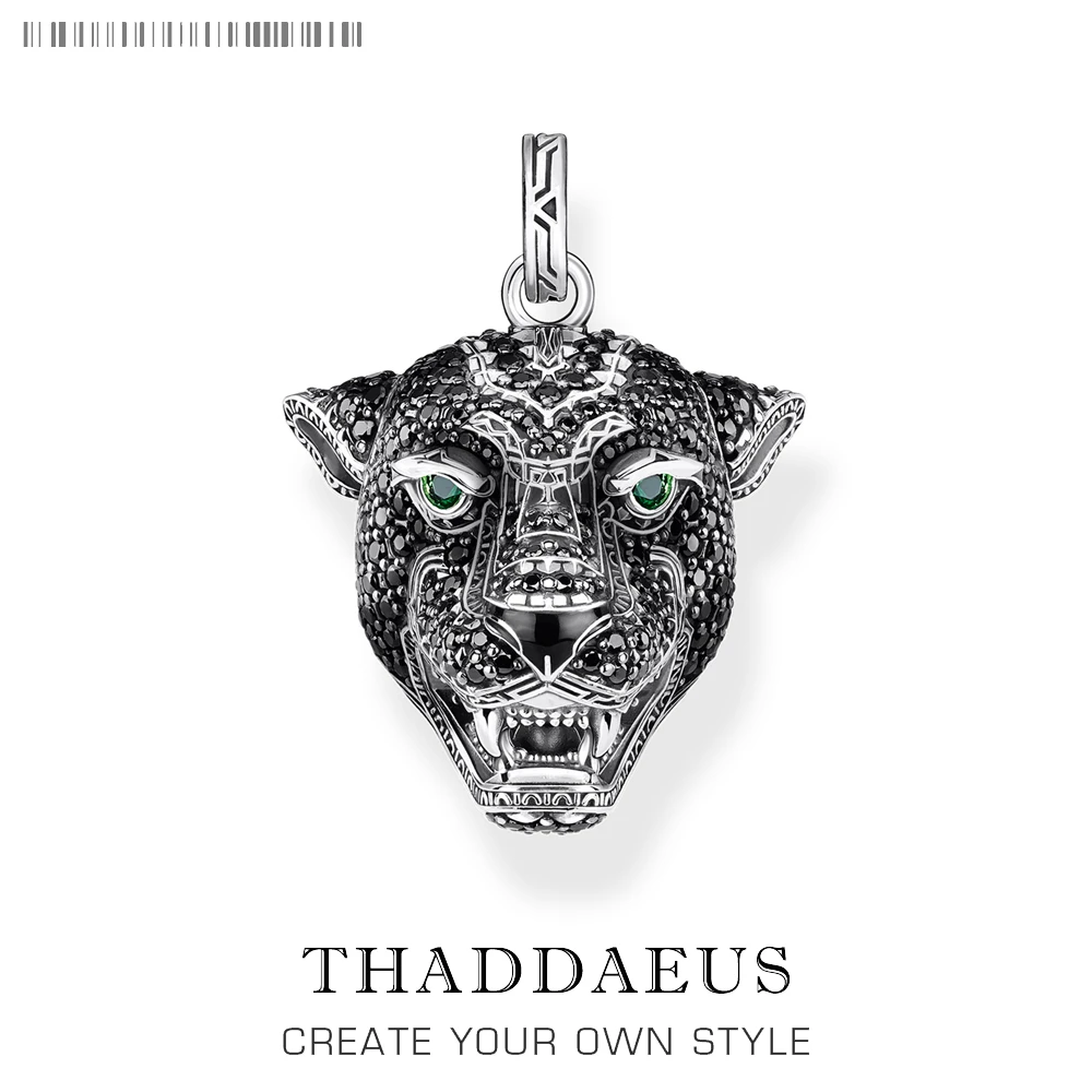 

Black Cat Pendant Brand New Fine Jewelry 925 Sterling Silver Punk Accessories Rebellious and Elegant Rebel Gift For Men