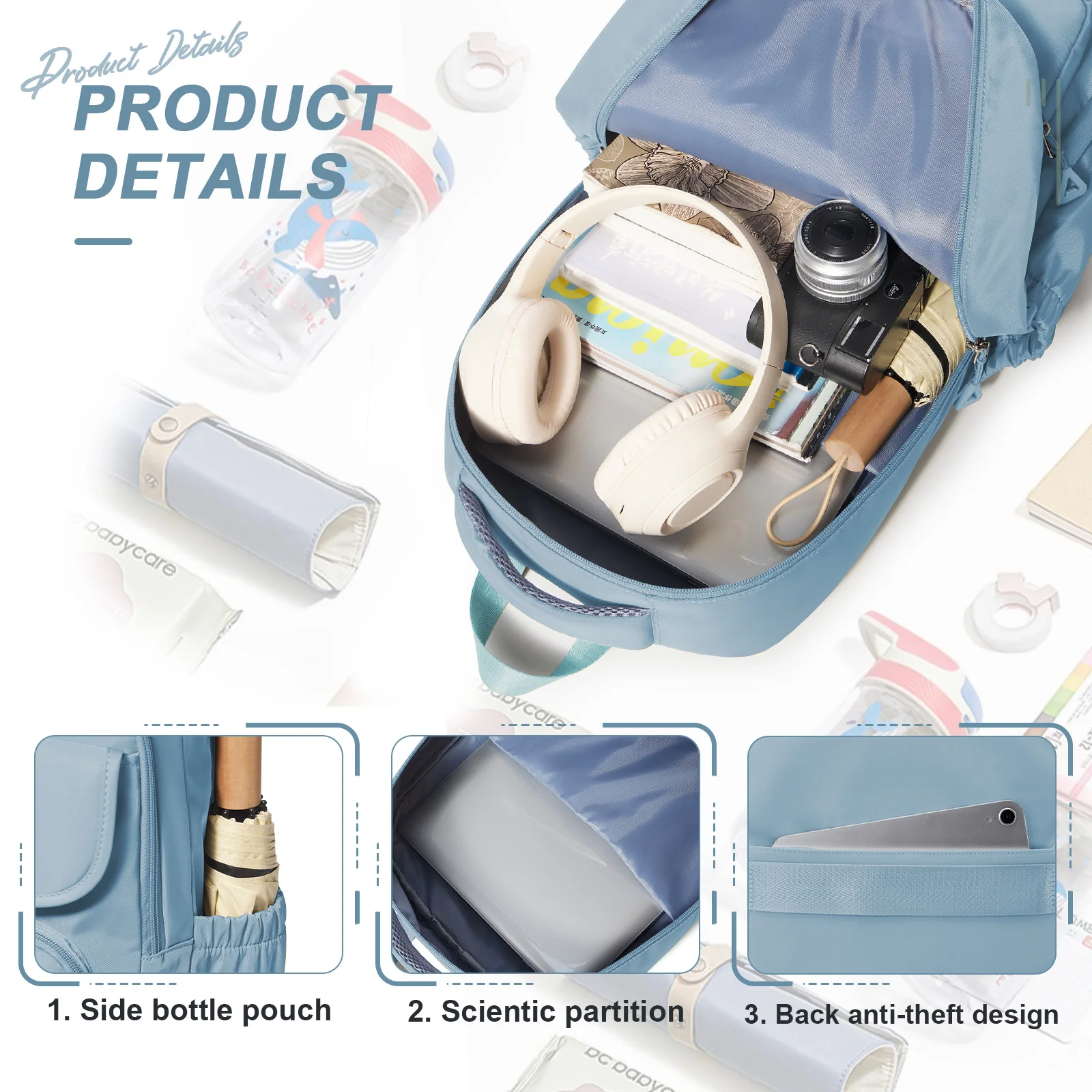 أنثى موضة حقيبة مدرسية مقاوم للماء سعة كبيرة حقيبة الكتب المدرسية المراهقين المدرسة الثانوية فتاة بنين حقيبة نهارية عادية حقيبة السفر