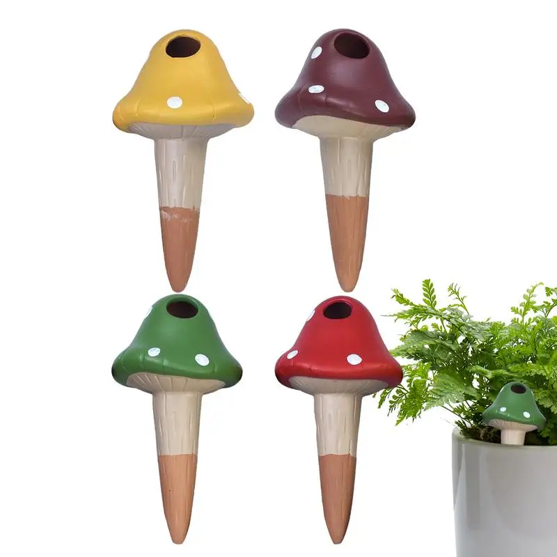 

Terracotta Self Watering Spikes Clay Self Watering Stakes With Slow Release 4pcs Colorful Cute Watering System Decorative