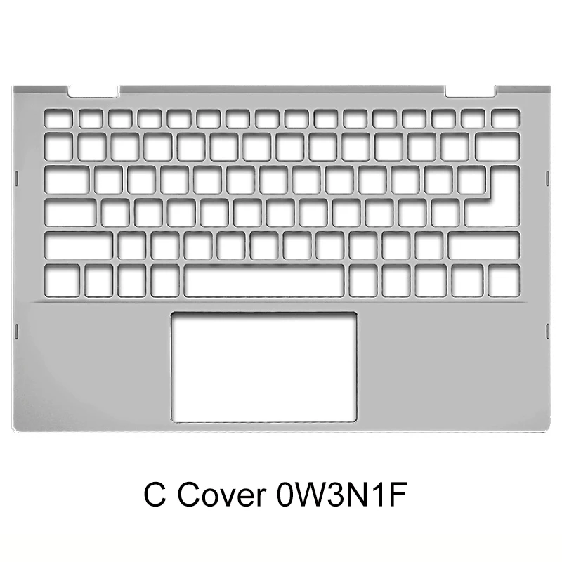 For Inspiron 13 7000 7300 7306 2-in-1 laptop rear cover palmrest top bottom housing 0j4kx5 0w3n1f 01pw1p silver