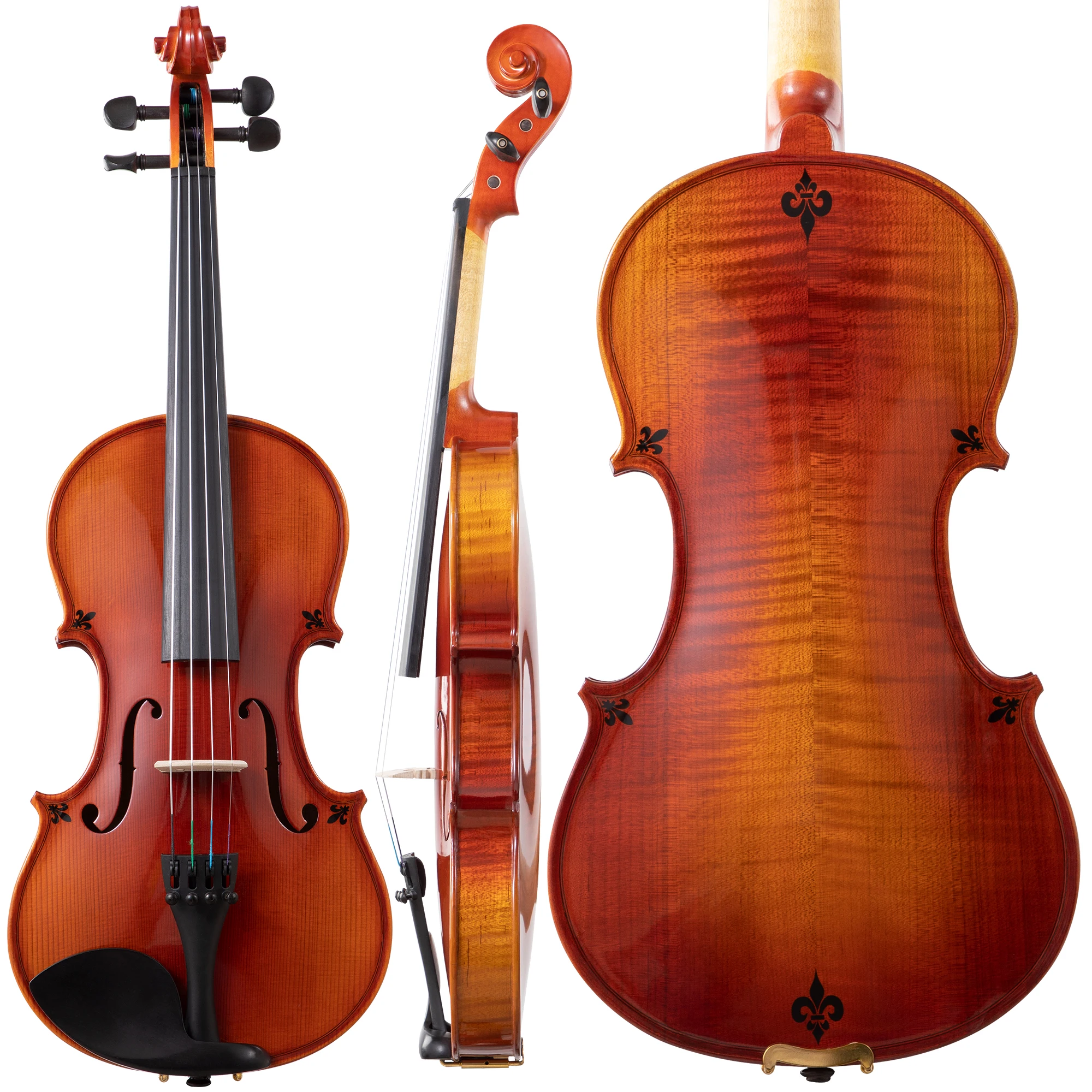 Flower shape violin SONG Maestro Spruce wood panel violin 4/4 3/4 1/2 Maple backboard fiddler Retro color violin Accessories