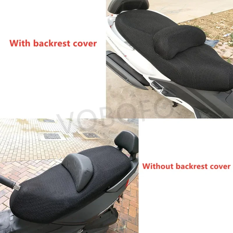 For SYM MAXSYM400i Scooter Motorcycle Cooling Honeycomb Protection Mat 3D Mesh Nylon Sun Proof Protector Seat Cushion Net Cover