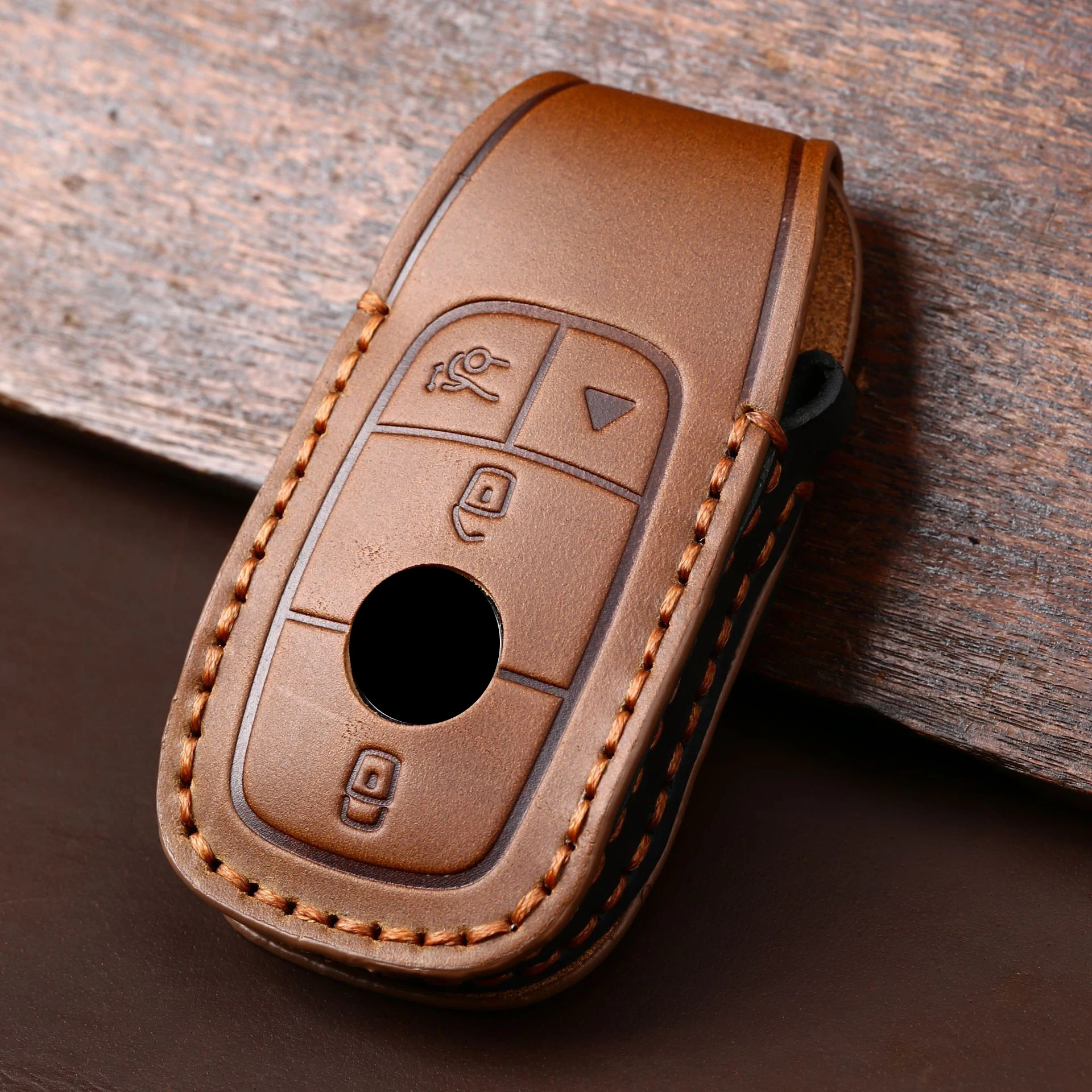 Leather Car Key Case Cover Fob Accessories for Mercedes Benz W213 S213 W167 W177 W222 W247 V167 C118 C257 C239 A B C E S Class