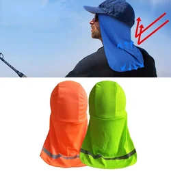 Cappellino parasole protezione UV per esterni berretti da ciclismo da pesca a tesa larga protezione per il collo in poliestere berretto rinfrescante per sport da trekking