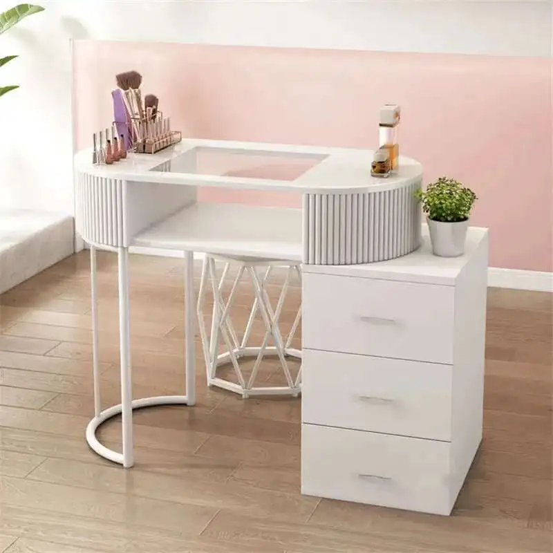 Modern Simple Manicure Table single double Nail Table for Beauty Salon Designer Professional Nail Tables nail Salon Furniture