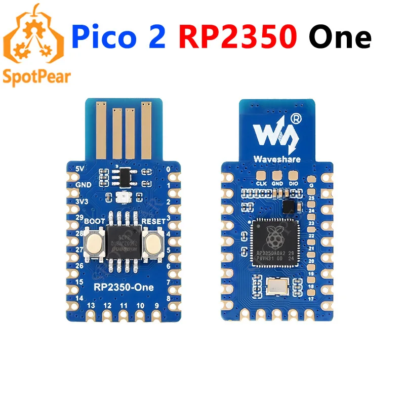 

Raspberry Pi Pico 2 RP2350-One Mini Board Type-A RP2350A