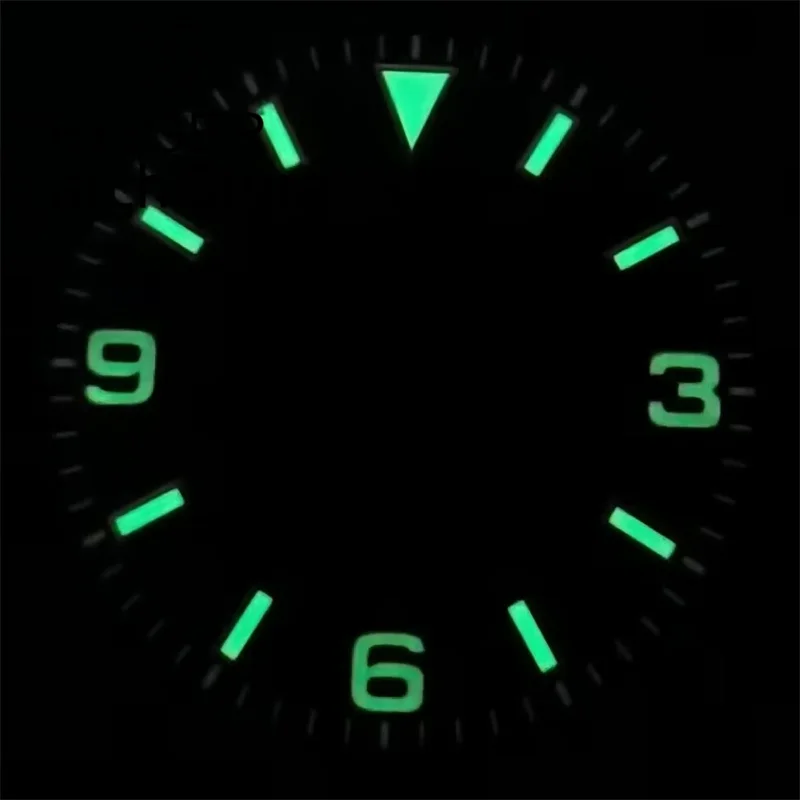 BLIGER 29mm Dial hitam hijau biru putih kuning cocok untuk NH35 NH36 ETA2824 Miyota 8215 821A DG2813 3804 hijau bercahaya