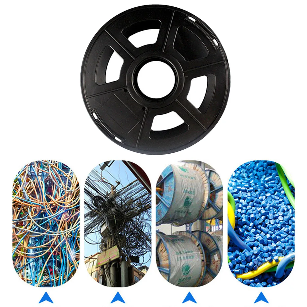 Empty Cable Wire Cable Reel 0.3/0.5/1/1.5/2/3/5/8/10m For Leads For Rope Plastics 195g Black For Cables For Christmas Lights