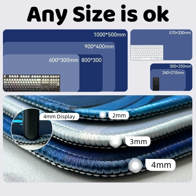 لوحة ماوس مخصصة مطبوعة يمكنك صنعها بنفسك بساط لعب كبير للألعاب بساط مخصص كبير الحجم لوحة ماوس مكتبية خصومات كبيرة حصيرة مكتبية #3