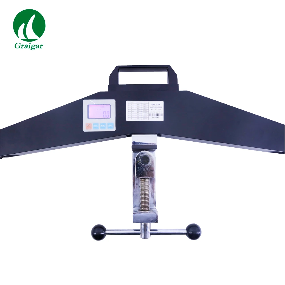 ASZ-100KN Max 100KN Wire Rope Tensiometer Digital Tension Testing Equipment with 15 Kinds of  Diameter