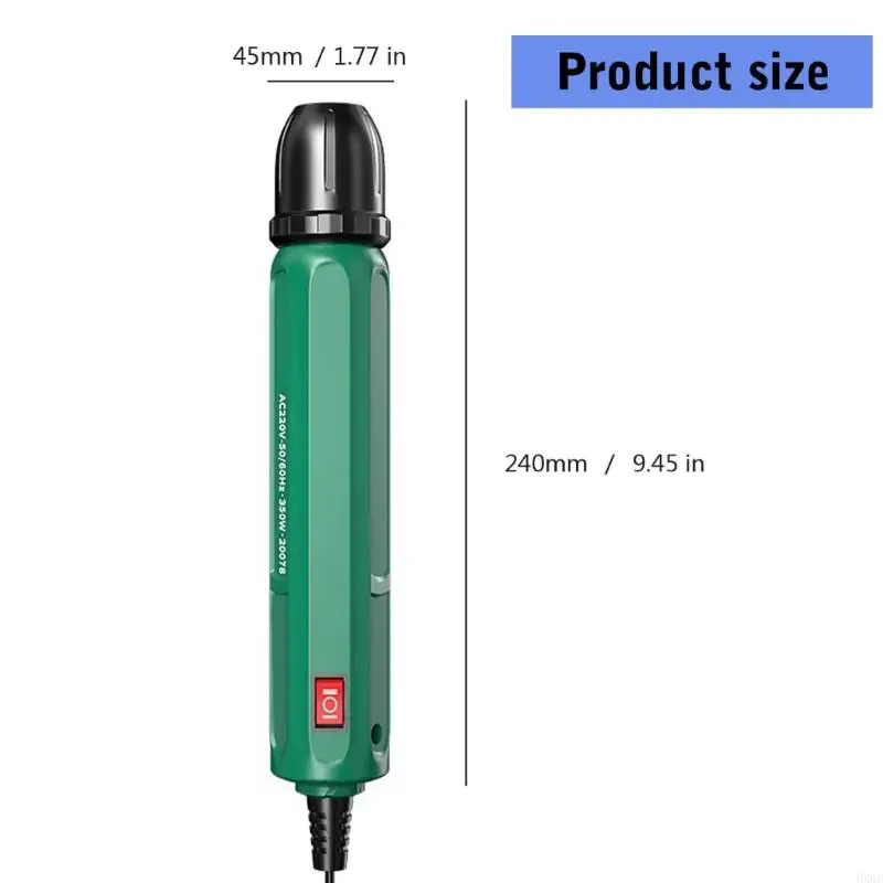 Pequeña herramienta calor HX6C, 500W, temperatura ajustable, miniherramienta calor multifunción para proyectos
