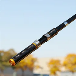 Caña de pescar telescópica portátil, caña de mano ultracorta para agua dulce y salada, accesorios de pesca de poste de mar de tiro lejano de 1,6/1,8 m