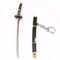 Tabletop Gadget Toy Katana Pendant Keychain Anime Sword Weapon Pendant Keyrings Fashion Simulated Cosplay Accessory New Arrival