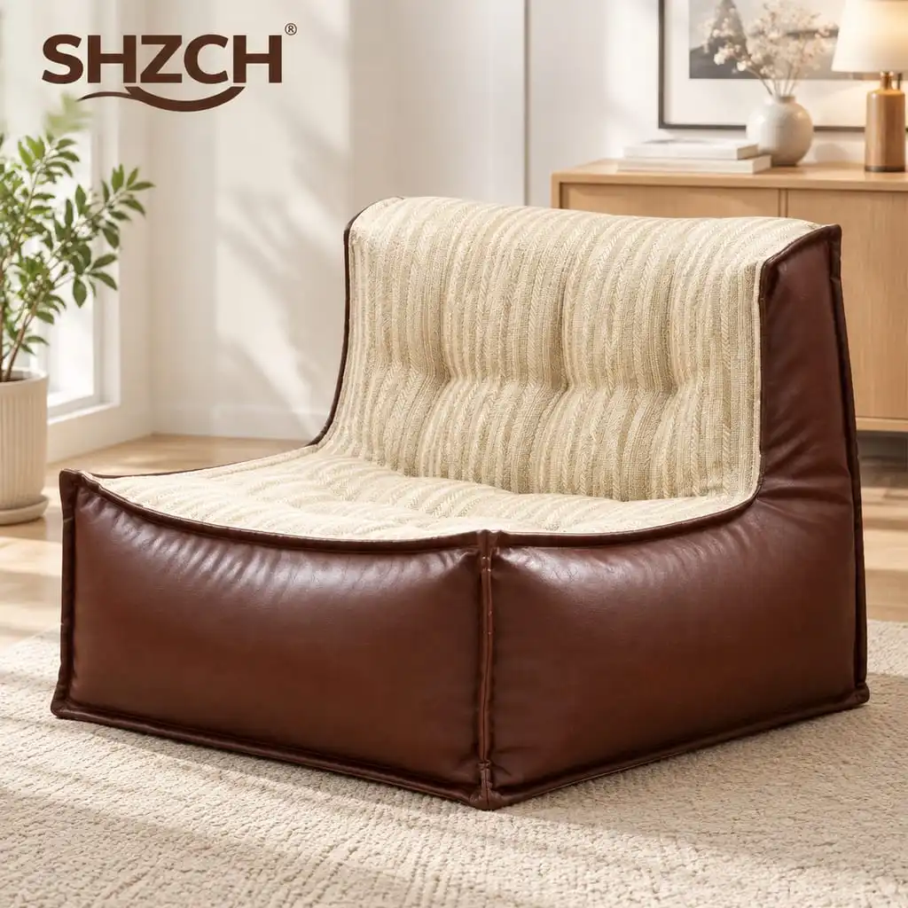 MOMO Antique Single Sofa Fabric Tatami Living Room Balcony Human Dog Bed Sushi Style Lazy Sofa for Home Comfort