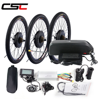 CSC Electric Bike Conversion Kit with 48V battery 26in 27.5in 29inch e-bike 48V 1000W 1500W motor Wheel gearless bike Kit MTX