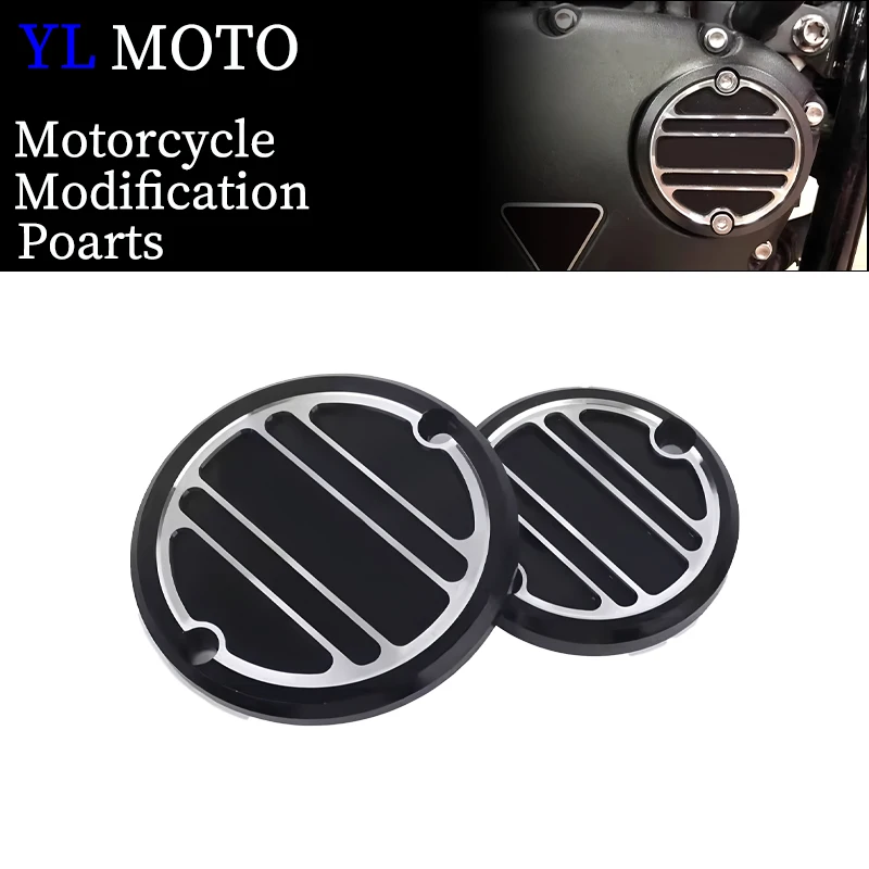 Motorbike Clutch Badge & Acg Inspection Cover For Triumph Street Twin Bonneville T100 T120 Bobber Thruxton Scrambler Speed twin