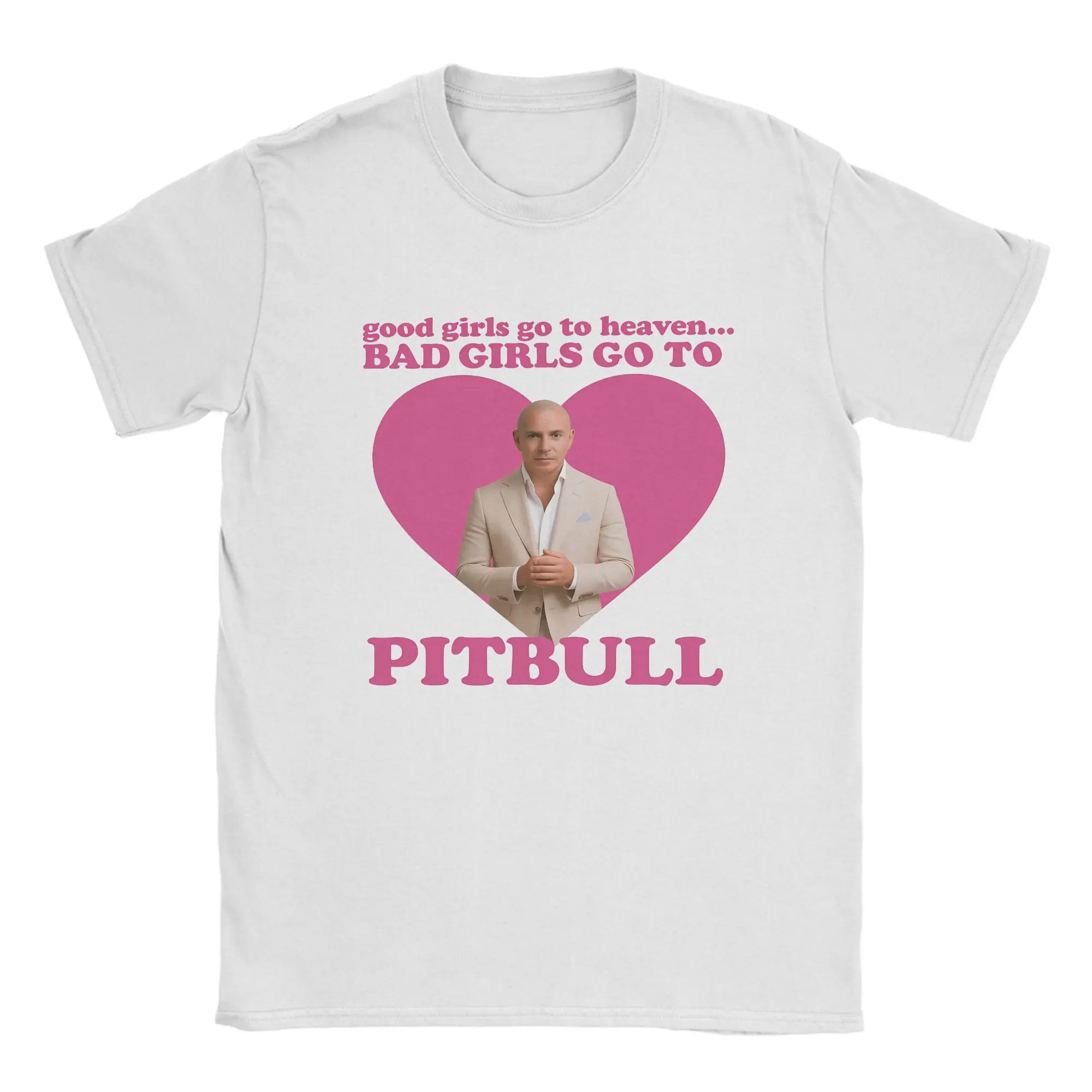 Daddys Girl Pitbull Cotton T-Shirt For Mens Summer Mr Worldwide Y2K Basic T Shirts O-Neck Harajuku T Shirt Oversized Print Tops