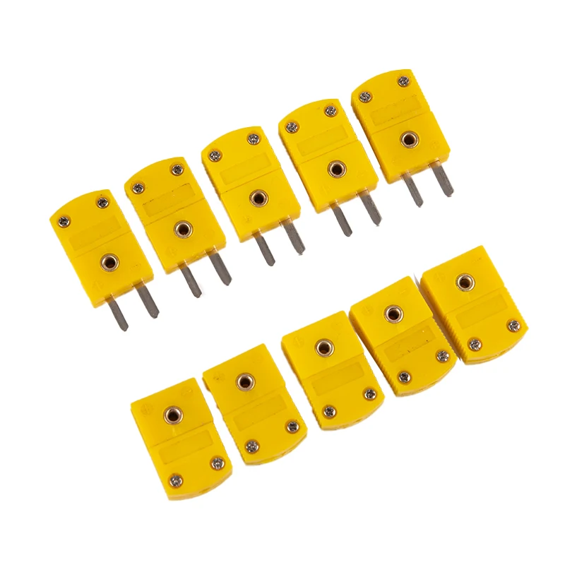 5Pcs K Type Male/Female Mini Connectors Plug Thermocouple Temperature Sensors