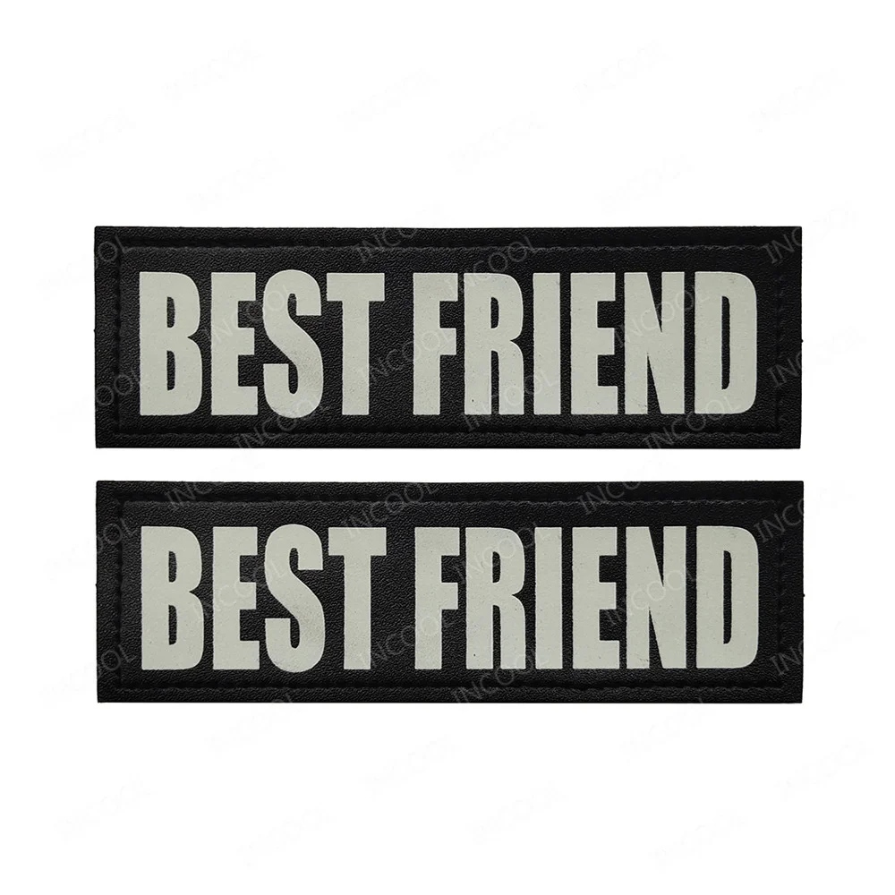 Service Dog Patch Tactical Combat Therapy in Training Dog Reflective Badge Hook Back Patches For Dogs Pets Harness Vest