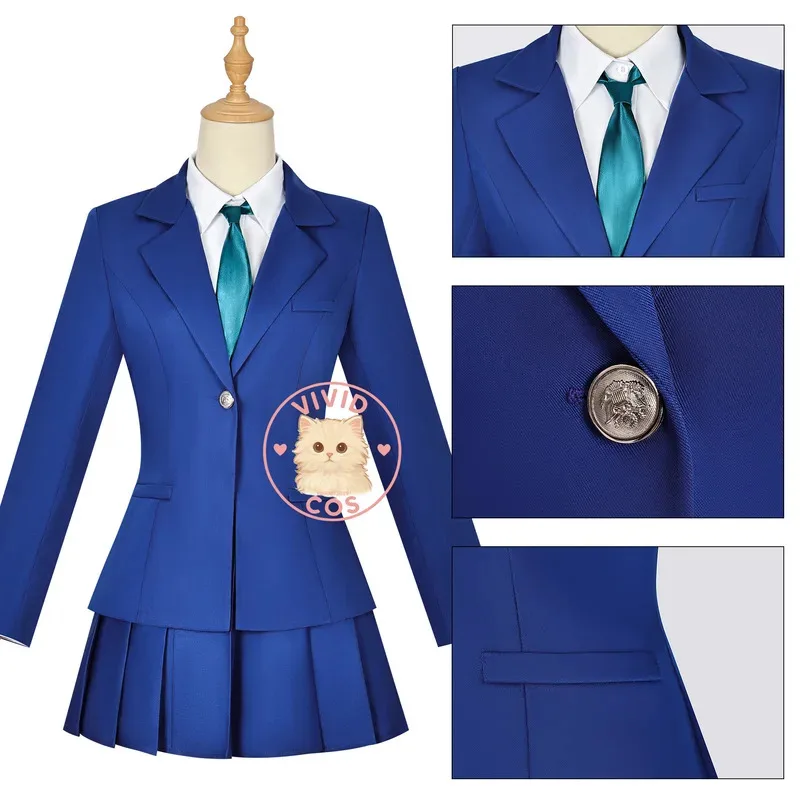 

Detective Conan Shinichi Kudo Ran Mouri Cosplay Costume for Men and Women Anime School Uniform Drama Set