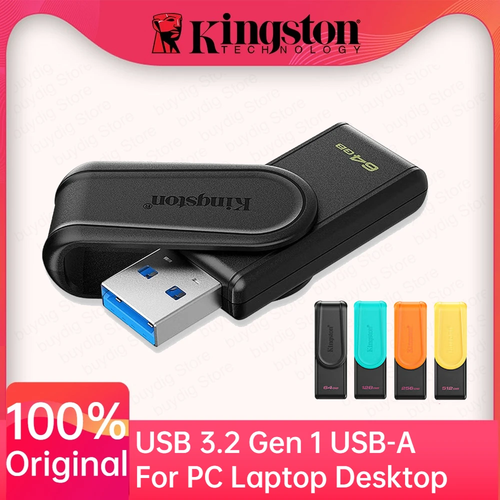 Unidad Flash USB 3.2 Kingston DataTraveler Exodia S de 64 GB, 128 GB, 256 GB, 512 GB, Memoria USB de Alta Velocidad para Ordenador
