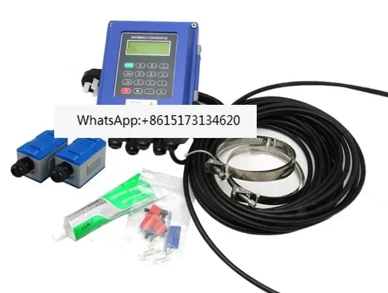 ISO 9001 clamp on wall mount type ultrasonic flow meter