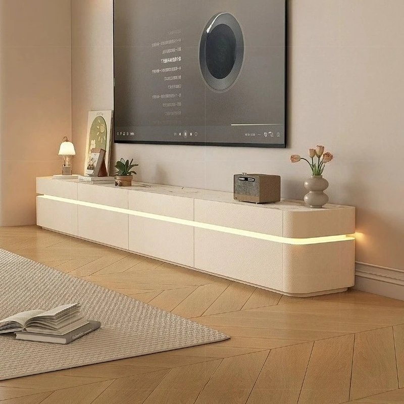 Modern cream style double rock panel TV Cabinets 160cm 180cm 200cm 220cm  280cm 320cm 360cm 400cm tv stand living room furniture