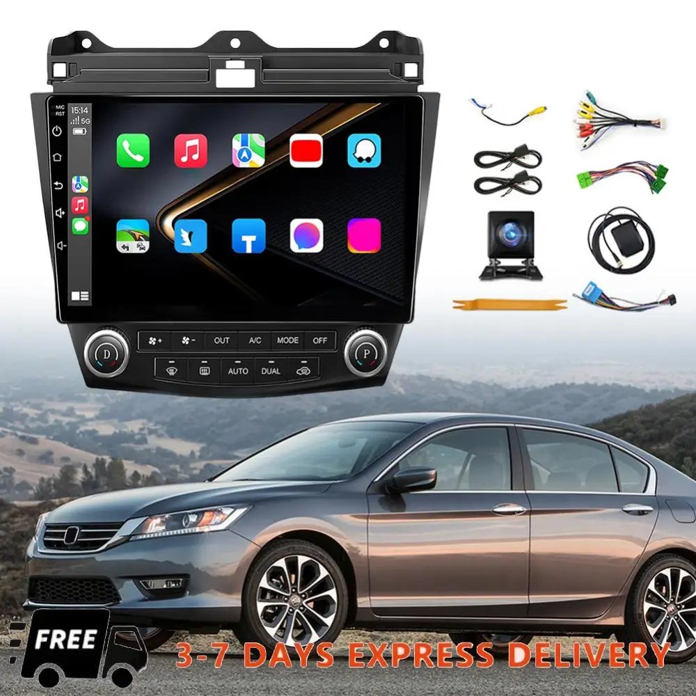 

10.1 Inch Car Stereo Radio with GPS WiFi BT FM Radio Car Radio Multimedia Player for Honda Accord 7th 2003 2004 2005 2006 2007