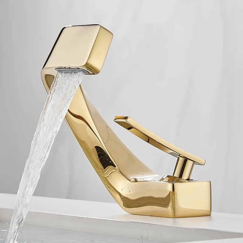 

All copper basin hot and cold faucets Creative basin wash basin faucet