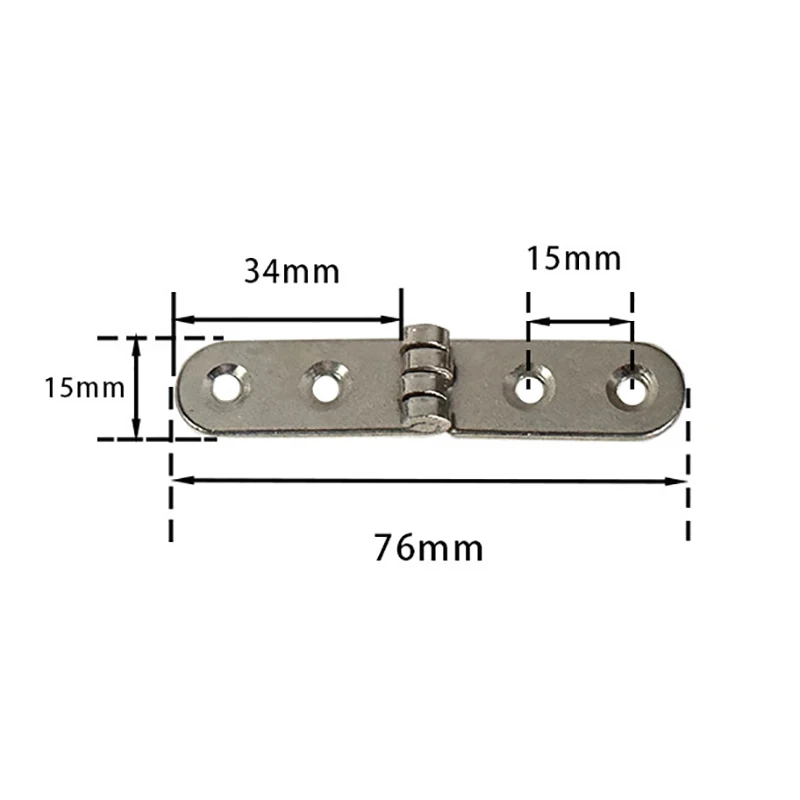 2Pcs 180 Degree Foldable Hinge Flap Screw-On Hinges For Sewing Machine Cabinet Door Hinge Furniture Hardware Accessories...