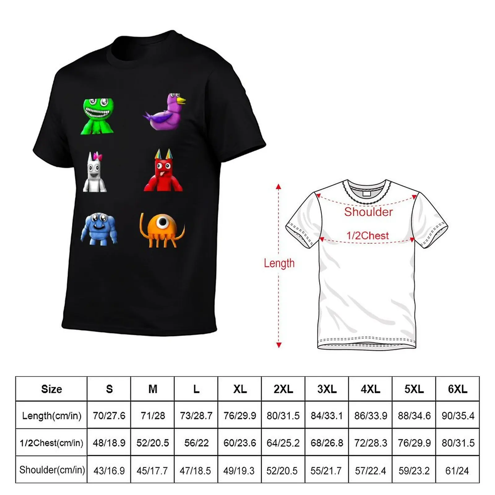 garten of banban garten banban banbanpack banban Active T-Shirt funny shirt cotton Funny t-shirt mens t shirts top quality