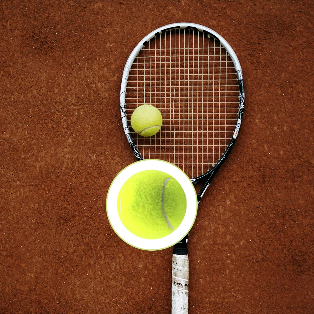 

12 шт. тренировочные теннисные мячи высокого качества, прочный фетр, удобный контроль посадки для игр на открытом воздухе, теннисные мячи