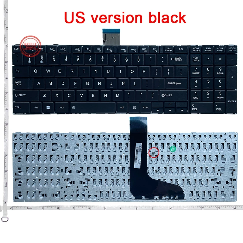 Klawiatura UK/US/JP do Toshiba C850 C855 C855D C870 C8715 L850D L855 L850 L870 P850 S850 S855D L950 L950D L955 L955D